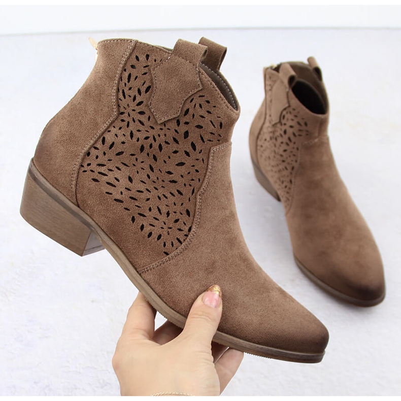 Botas cowboy aislantes de mujer marrón Potocki SZ12189 1