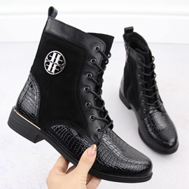 Botines de mujer charol negro Filippo DBT4917 1 Botines de mujer charol negro Filippo DBT4917 1