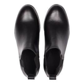 Botas Chelsea planas de mujer, piel negra Butdam Btk negro 3