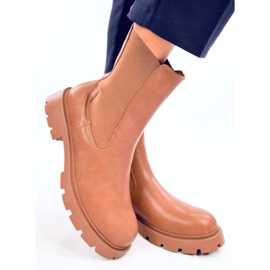 Botas Chelsea altas de mujer Setze Tan marrón 3