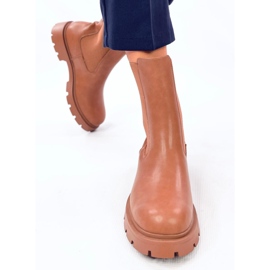Botas Chelsea altas de mujer Setze Tan marrón 2