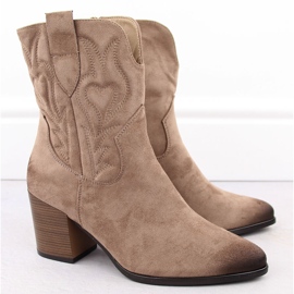 Botas cowboy aislantes de mujer beige Vinceza 2