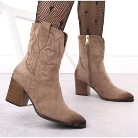 Botas cowboy aislantes de mujer beige Vinceza 5