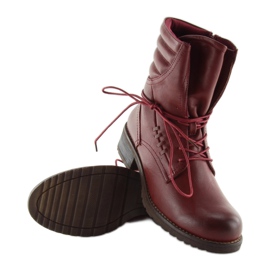 Botas burdeos 9560 Vino multicolor rojo 3