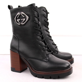 Botines mujer tacón negro Vinceza 58359 2