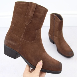 Botas cowboy de mujer en piel marrón de Sergio Leone BT284-S 9