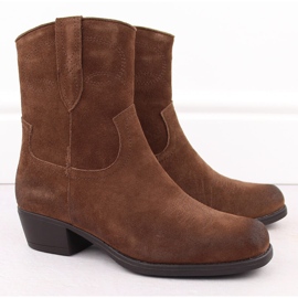 Botas cowboy de mujer en piel marrón de Sergio Leone BT284-S 10