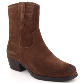 Botas cowboy de mujer en piel marrón de Sergio Leone BT284-S 8