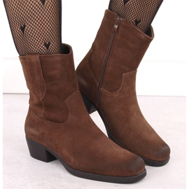 Botas cowboy de mujer en piel marrón de Sergio Leone BT284-S 14