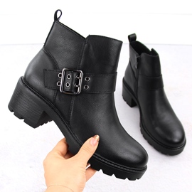 Botines aislantes de piel para mujer negro Sergio Leone BT720-S 1