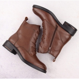 Botas de piel de mujer marrones de Sergio Leone marrón 11