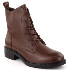 Botas de piel de mujer marrones de Sergio Leone marrón 8