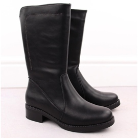 Botines de mujer de piel negra de Sergio Leone BT287-S negro 1