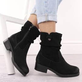 Botas de mujer de piel serraje negro de Sergio Leone BT355-S 12