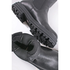 Botas Chelsea con suela gruesa, piel Butdam Wos negra negro 5