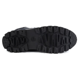 Olivier Zapatos de invierno de piel para hombre 119GT, azul marino 6