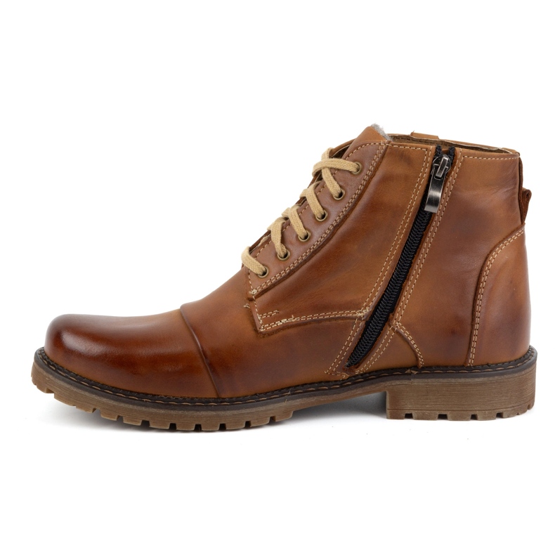Olivier Zapatos Invierno Hombre Piel Botines 137 marrón 1