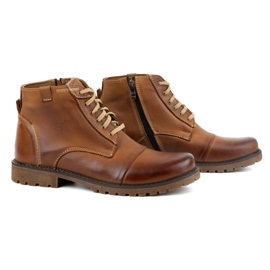 Olivier Zapatos Invierno Hombre Piel Botines 137 marrón 3