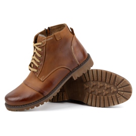 Olivier Zapatos Invierno Hombre Piel Botines 137 marrón 4
