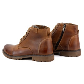 Olivier Zapatos Invierno Hombre Piel Botines 137 marrón 5