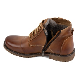 Olivier Zapatos Invierno Hombre Piel Botines 137 marrón 7