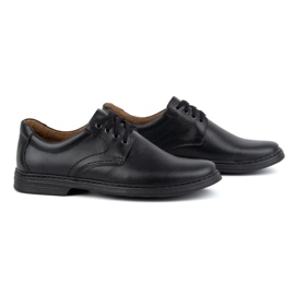 KOMODO Zapatos de hombre fabricados en piel natural 933K, negro. 2