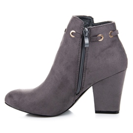 Cm Paris Botines de ante boho gris 1