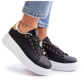Zapatillas Mujer Plataforma Con Adornos, Negro Herbisa 7