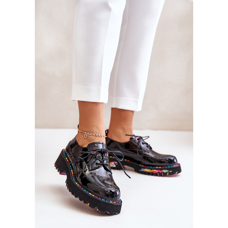 Zapatos mujer con cordones Artiker 55C0497 Negro 2