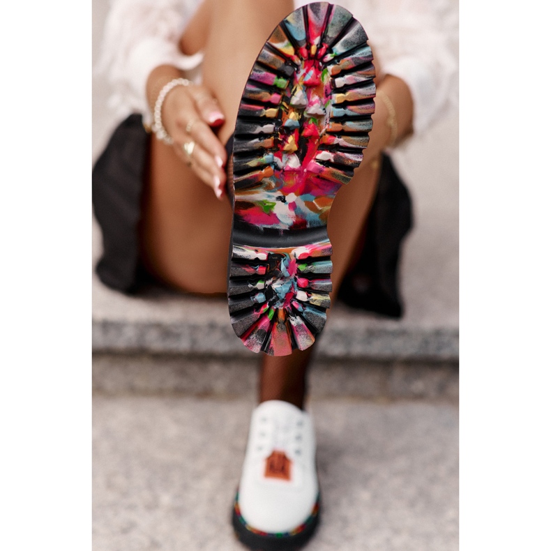 Zapatos Mujer Piel Con Cordones Artiker 55C0500 Blanco 2