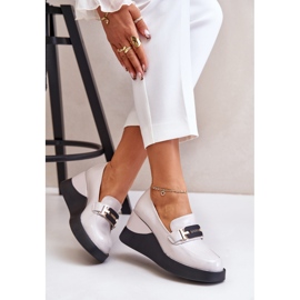 Vinceza 58337 Mocasines Cuña Charol Gris 7
