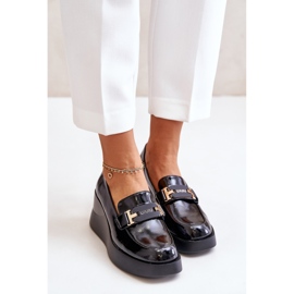 Vinceza 58337 Mocasines Cuña Charol Negro 5