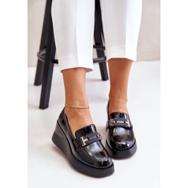 Vinceza 58337 Mocasines Cuña Charol Negro 7