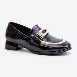 Zapatos mujer charol con bloque Artiker 55C0104 Negro 4