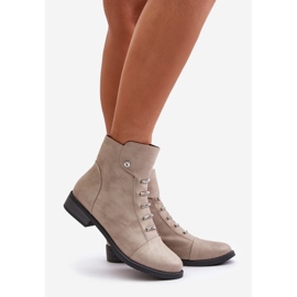 Jezzi Botas planas de mujer con aislamiento Labise beige 1 Jezzi Botas planas de mujer con aislamiento Labise beige 1