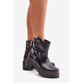 Botas Mujer Piel Con Cremallera Lewski 3435 Negro 5
