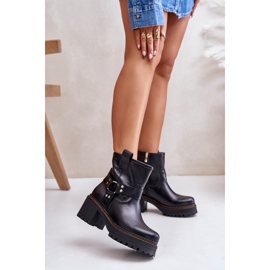 Botas Mujer Piel Con Cremallera Lewski 3435 Negro 6