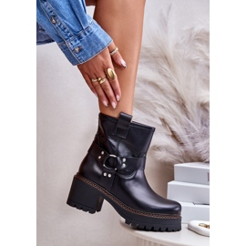 Botas Mujer Piel Con Cremallera Lewski 3435 Negro 9