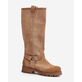 Botas por encima de la rodilla mujer ante Lewski 3615 Beige 4
