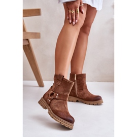 Botas Planas Mujer Ante Lewski 3610 Marrón 2 Botas Planas Mujer Ante Lewski 3610 Marrón 2