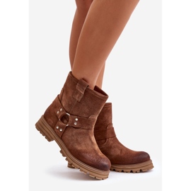 Botas Planas Mujer Ante Lewski 3610 Marrón 1 Botas Planas Mujer Ante Lewski 3610 Marrón 1