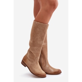 Lewski Botas Mujer Ante Con Cremallera Izquierda 3616 Beige 1 Lewski Botas Mujer Ante Con Cremallera Izquierda 3616 Beige 1