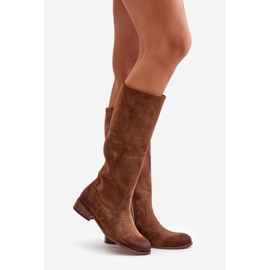 Lewski Botas Mujer Ante Con Cremallera Izquierda 3616 Marrón 1