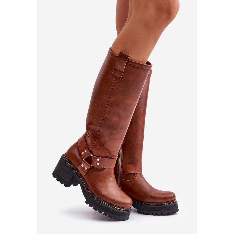 Lewski Shoes Botas Altas Mujer Piel Lewski 3432 Camel marrón 1