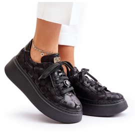 Deportivas de Piel con Plataforma Maciejka 06191-42 Negro 11