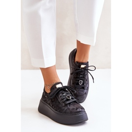Deportivas de Piel con Plataforma Maciejka 06191-42 Negro 4