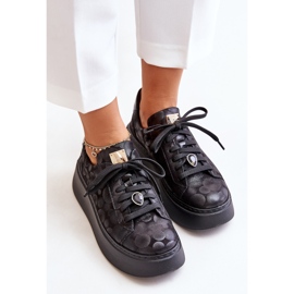 Deportivas de Piel con Plataforma Maciejka 06191-42 Negro 7