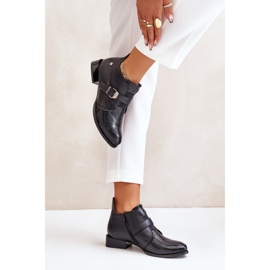 Botas Bajas De Piel Con Cremallera Maciejka 06692-01 Negro 5