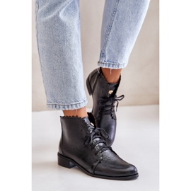 Zazoo 2964 Botas Planas de Piel, Negro 6