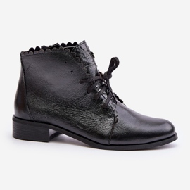 Zazoo 2964 Botas Planas de Piel, Negro 4